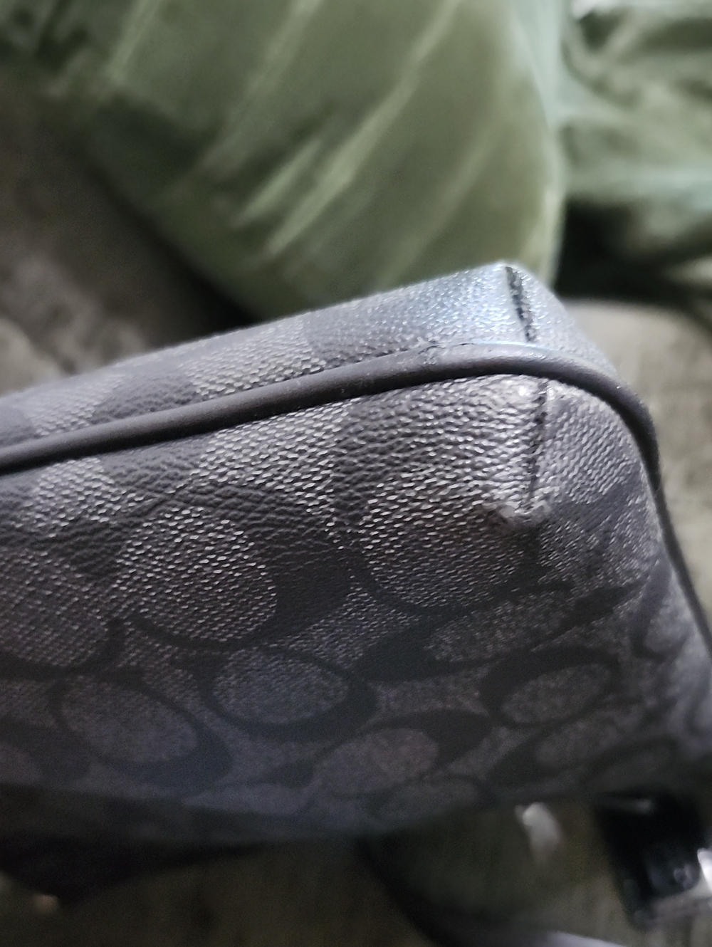 Coach Black Signature Crossbody with Silver Hardware - Picture 10 of 15